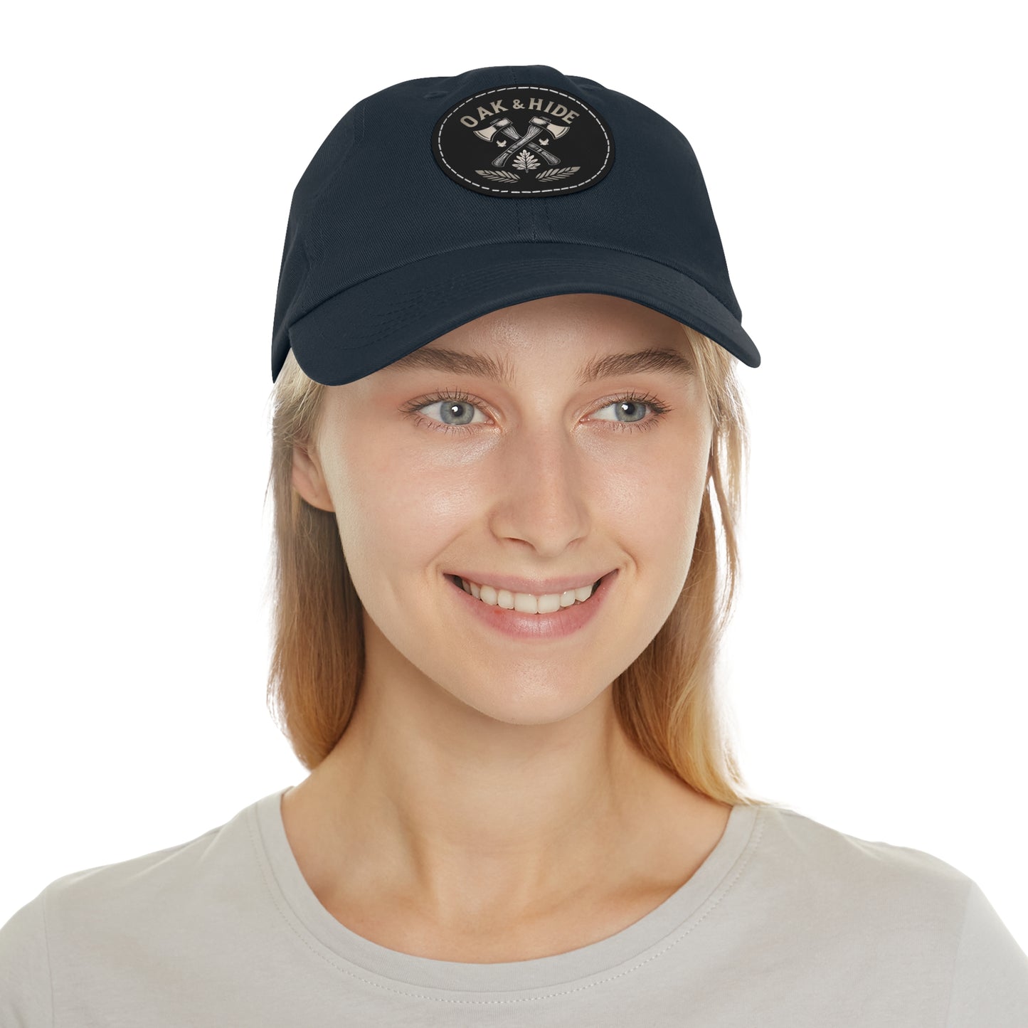 'The Oak & Hide Hat' with Leather Patch