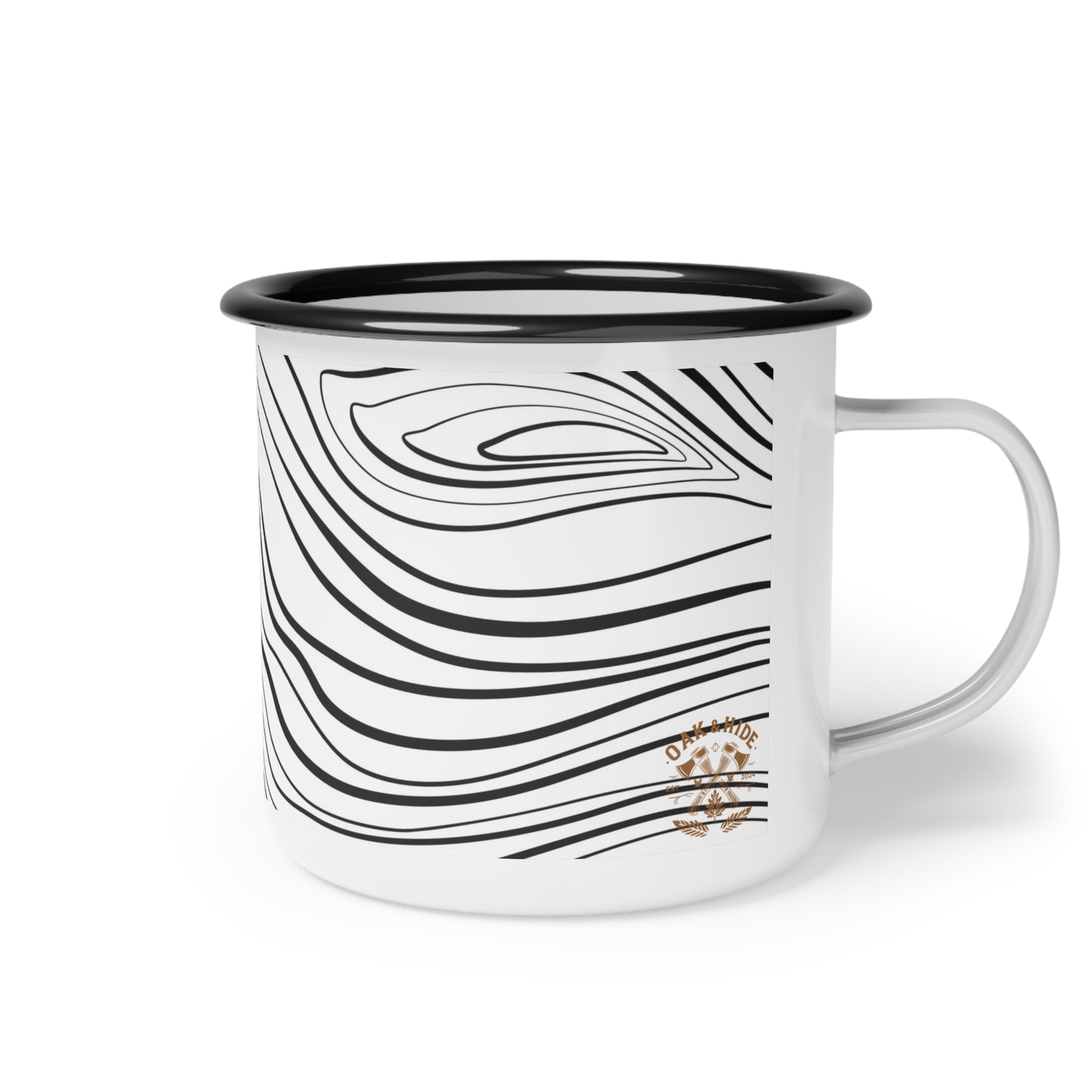 'The Wood Grain' Enamel Camp Cup