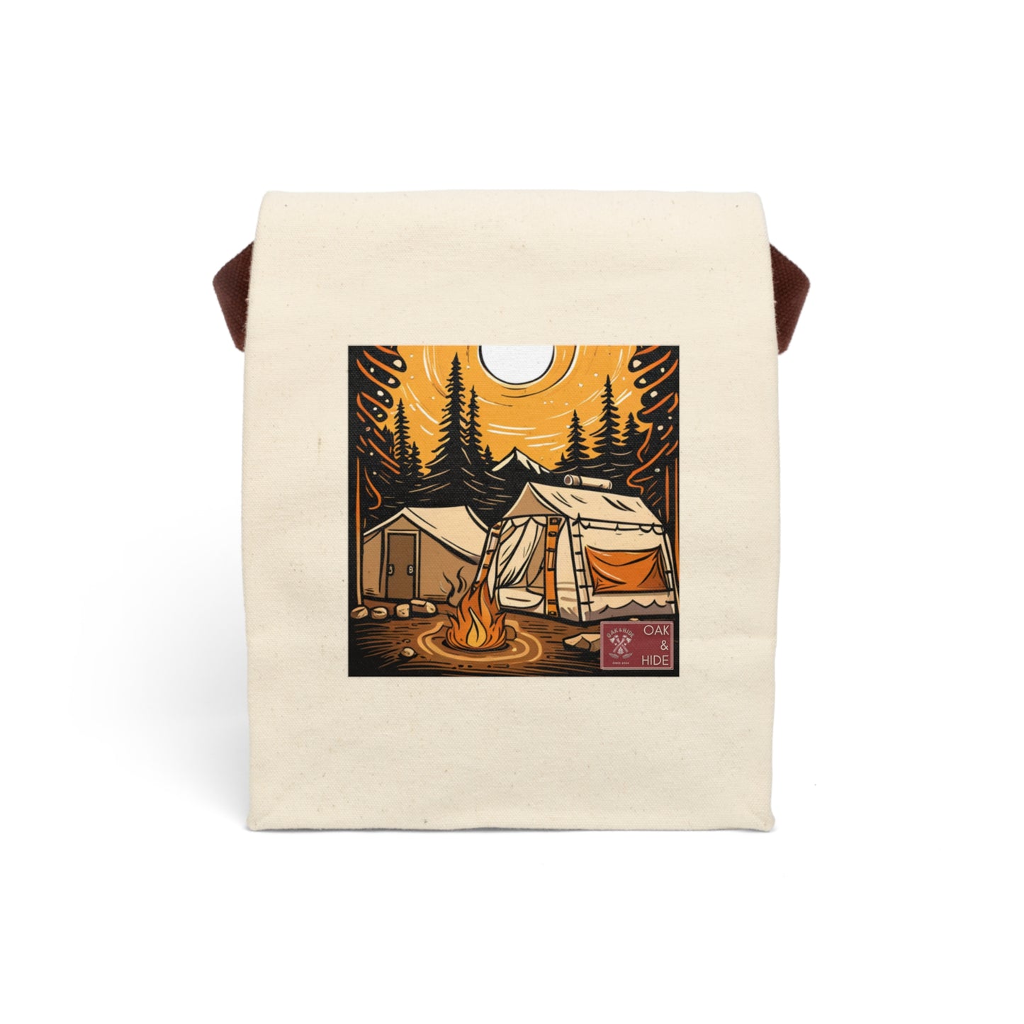 'The Blue Collar' Canvas Lunch Bag With Strap