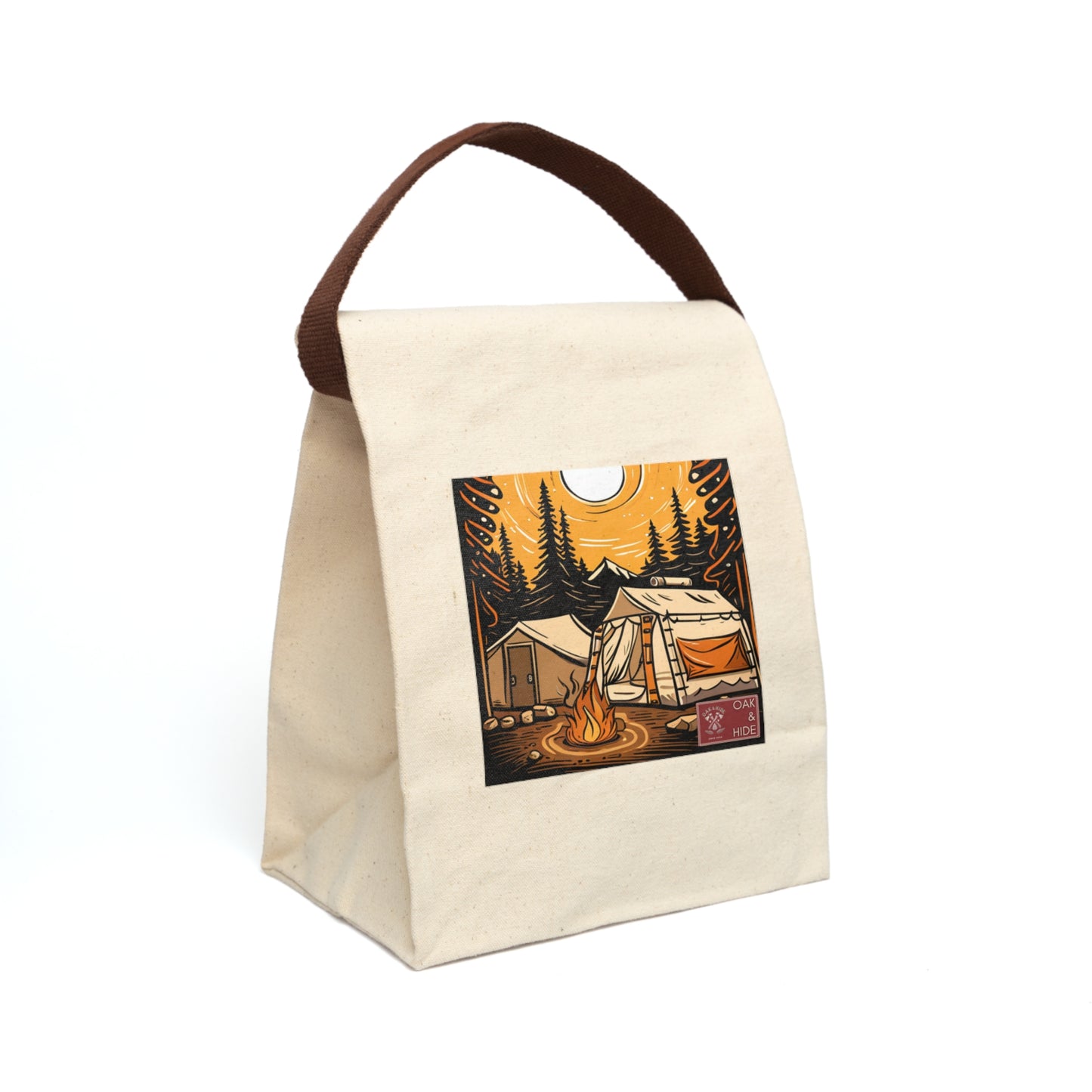 'The Blue Collar' Canvas Lunch Bag With Strap