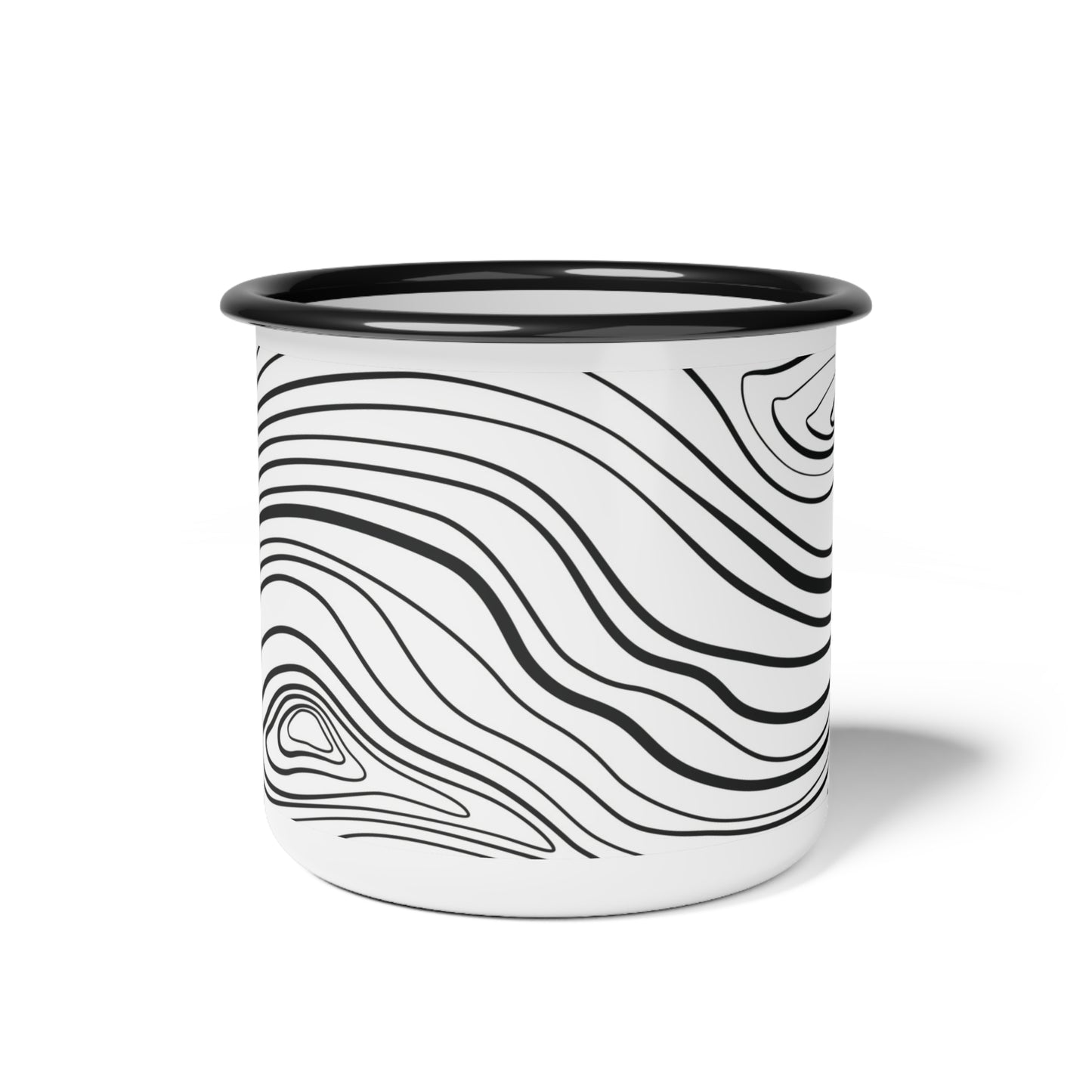 'The Wood Grain' Enamel Camp Cup