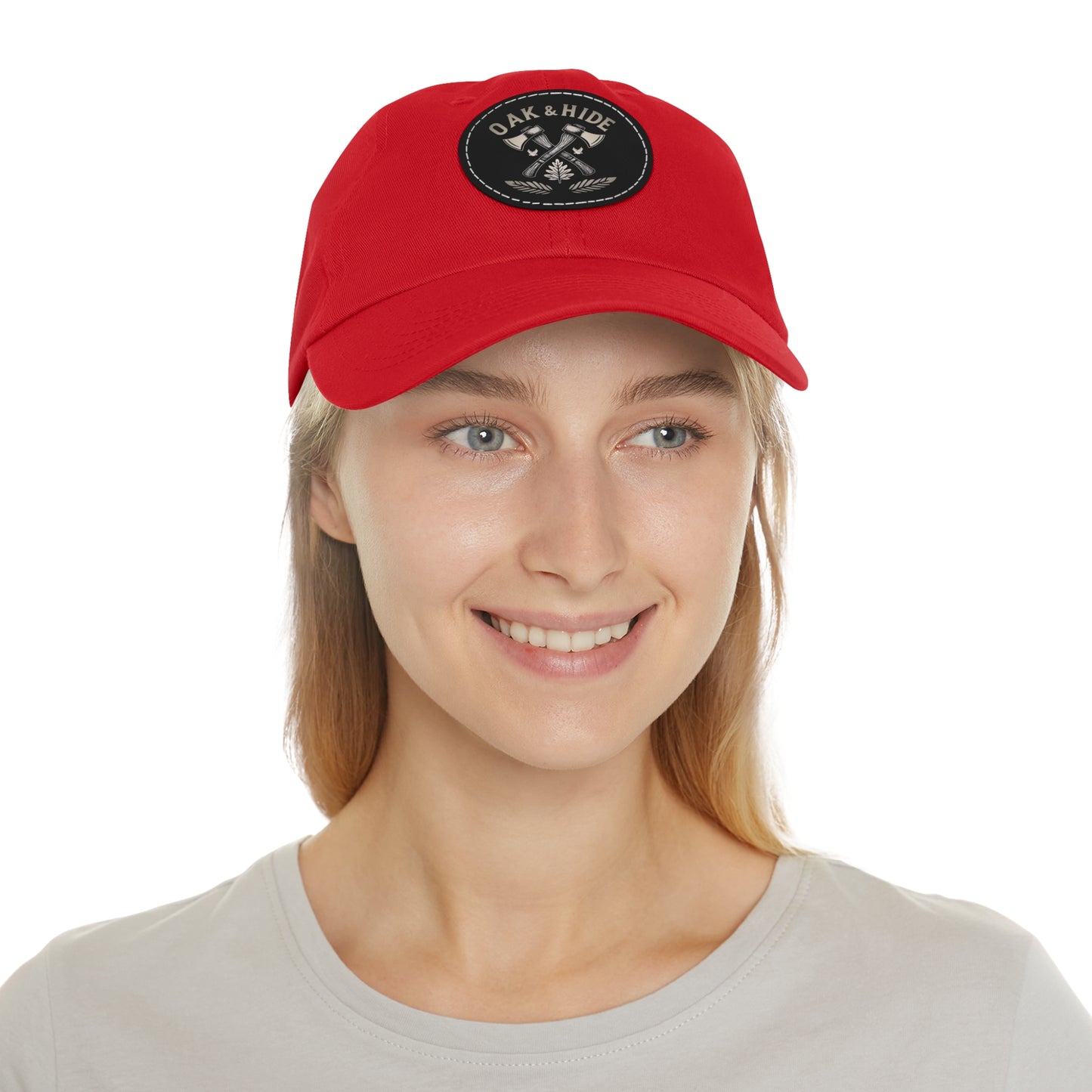 'The Oak & Hide Hat' with Leather Patch