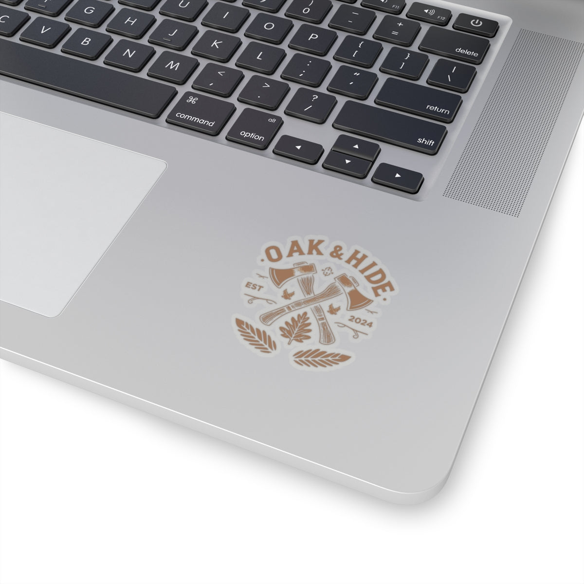'The Oak & Hide Sticker' w/ Logo