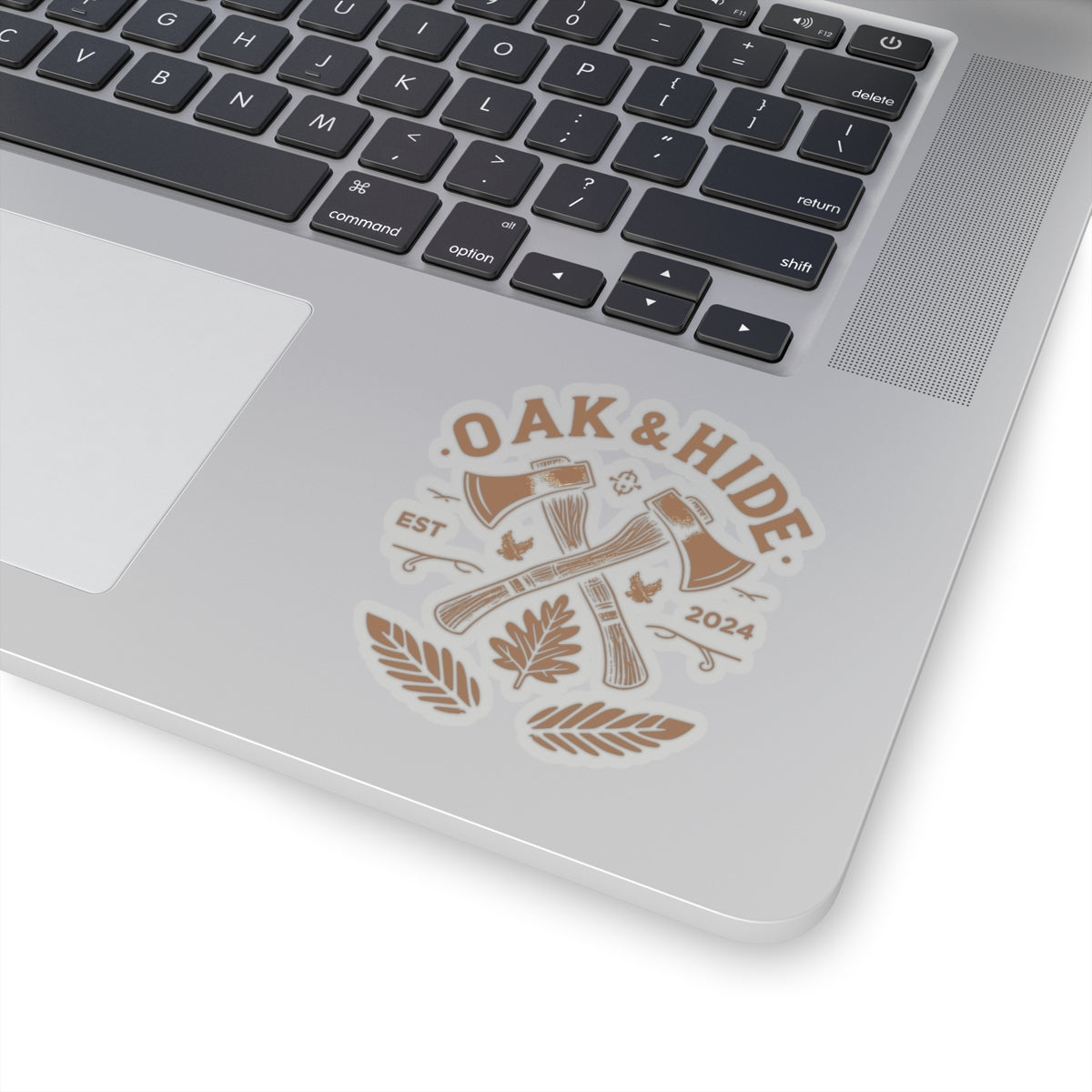 'The Oak & Hide Sticker' w/ Logo