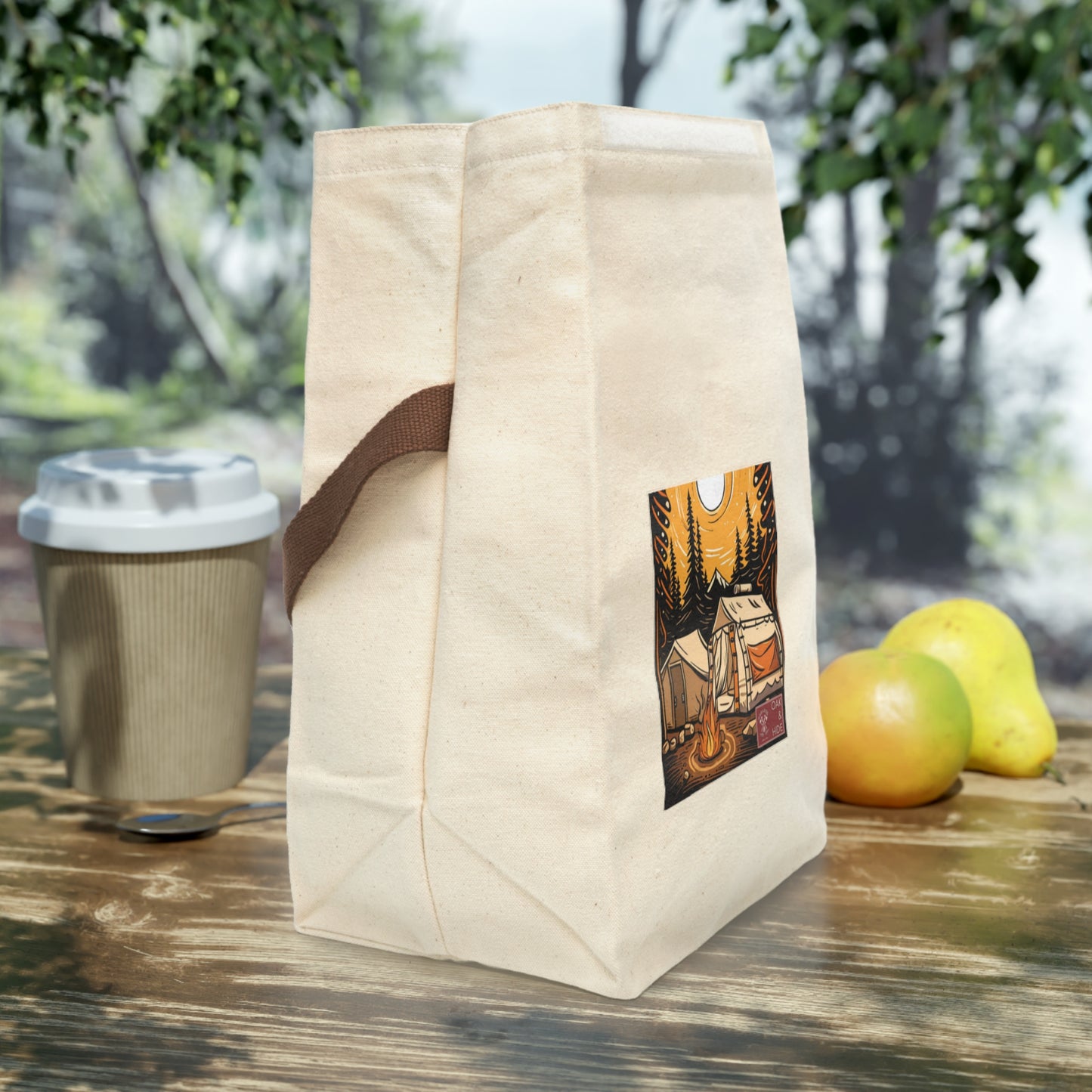 'The Blue Collar' Canvas Lunch Bag With Strap