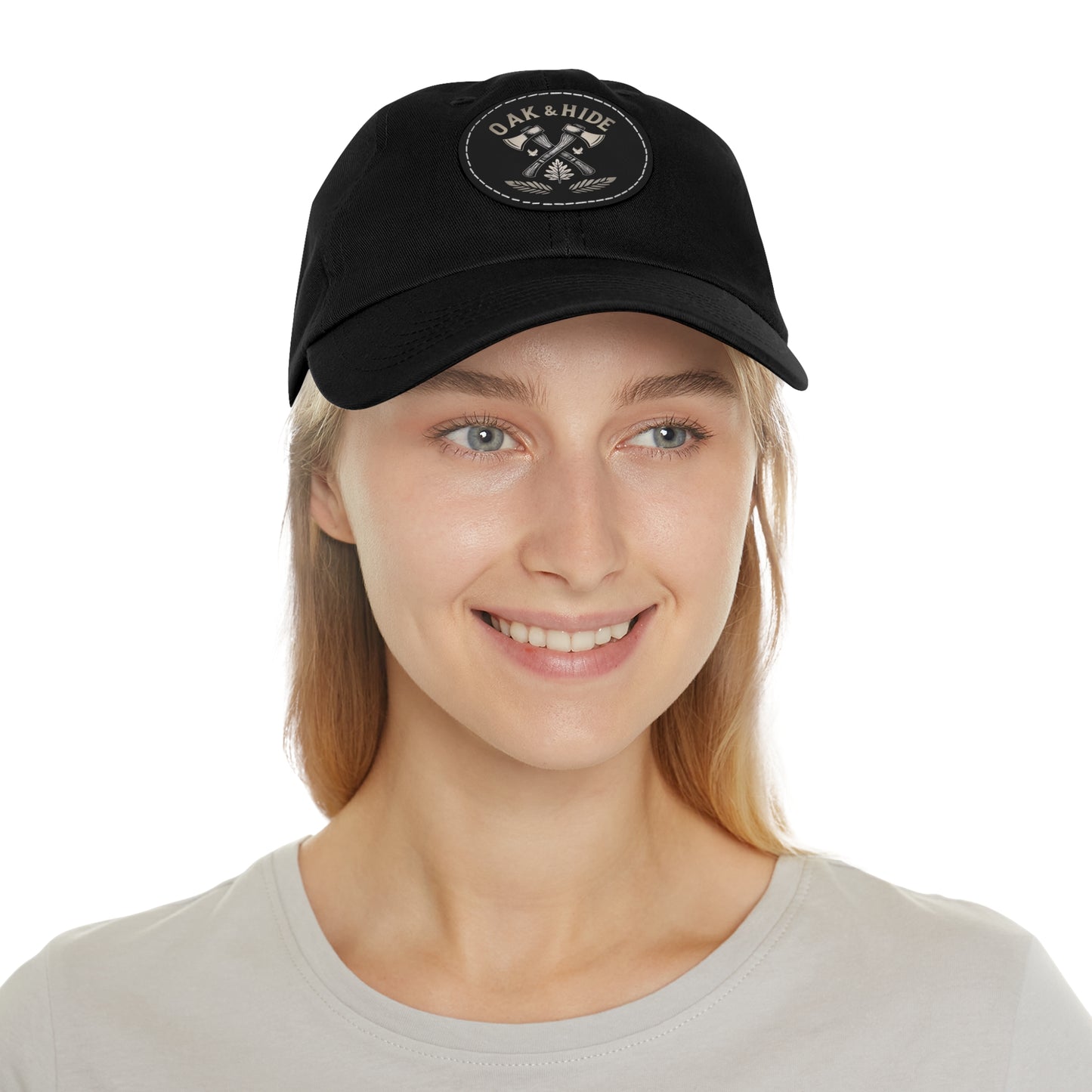 'The Oak & Hide Hat' with Leather Patch