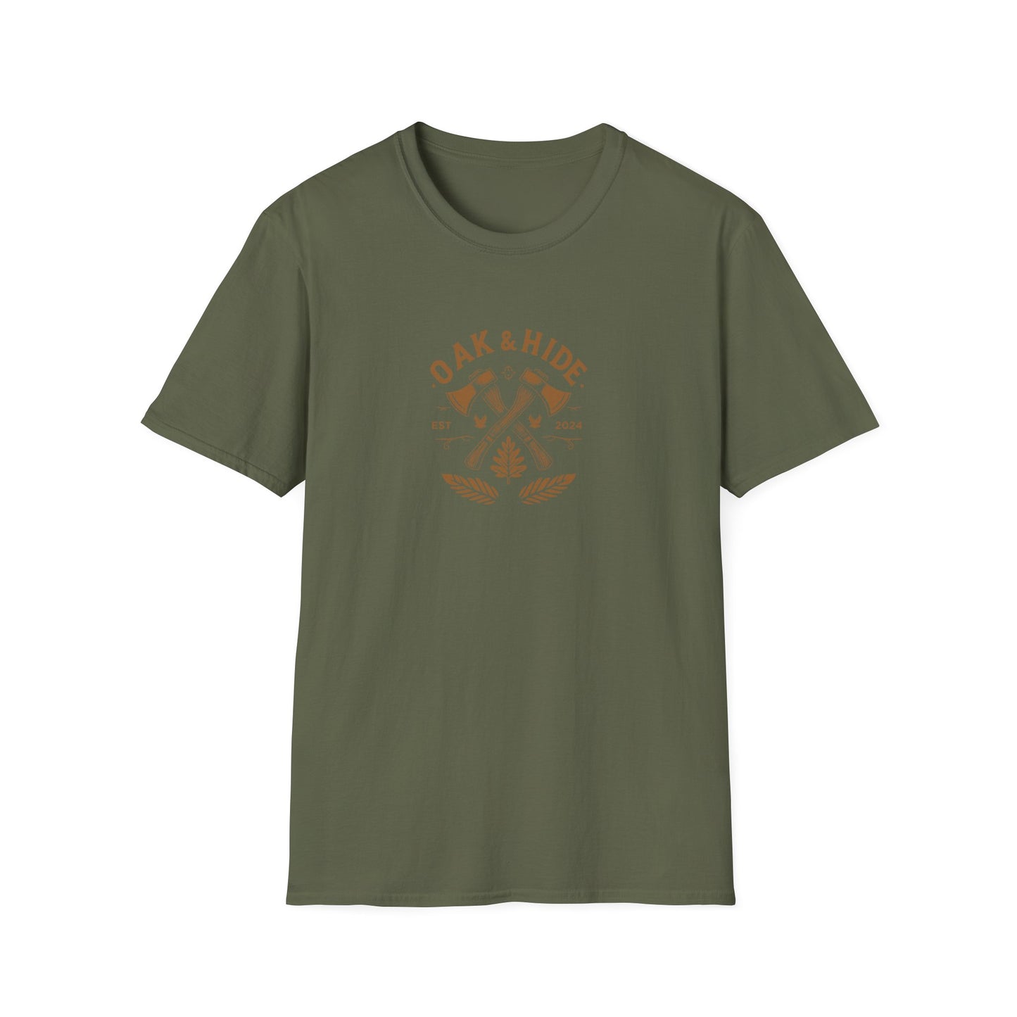 'The Oak & Hide T-Shirt' w/ Logo