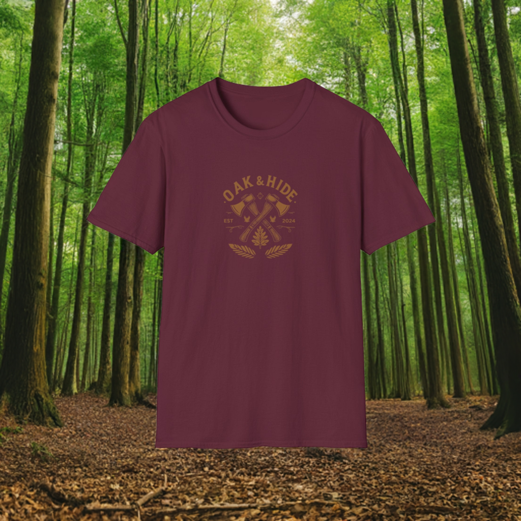 'The Oak & Hide T-Shirt' w/ Logo